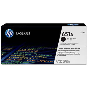 HP CE340A (651A) Black Original Toner Cartridge - Cartouches Certifiées