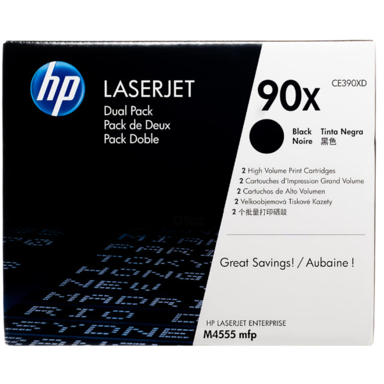 HP CE390XD (90XD) Black Original Toner Cartridge - Cartouches Certifiées