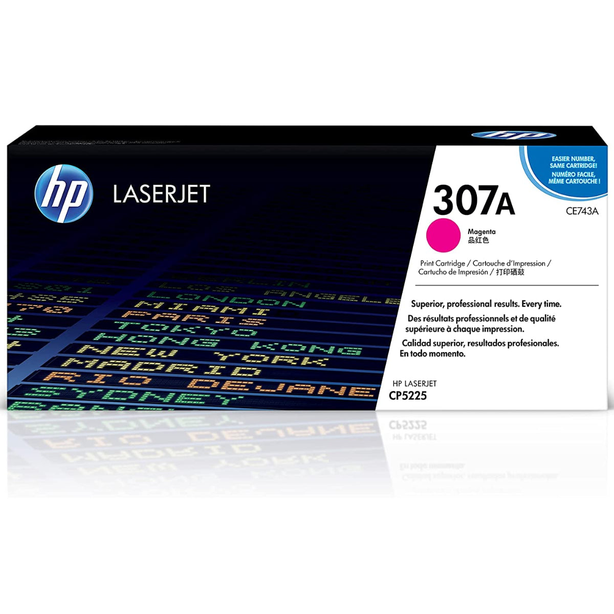 HP CE743A (307A) Magenta Original Toner Cartridge - Cartouches Certifiées