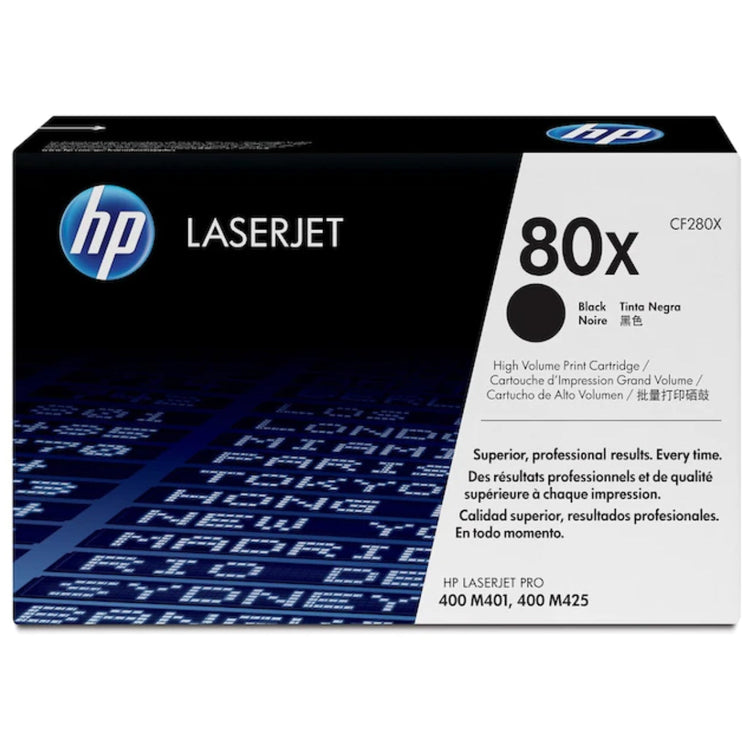 HP CF280X (80X) Black Original Toner Cartridge - Cartouches Certifiées