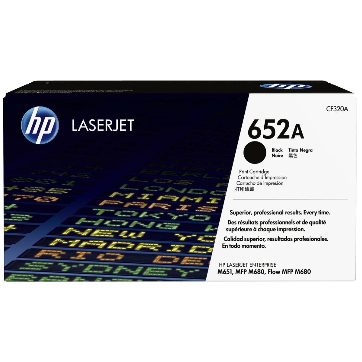 HP CF320A (652A) Black Original Toner Cartridge - Cartouches Certifiées