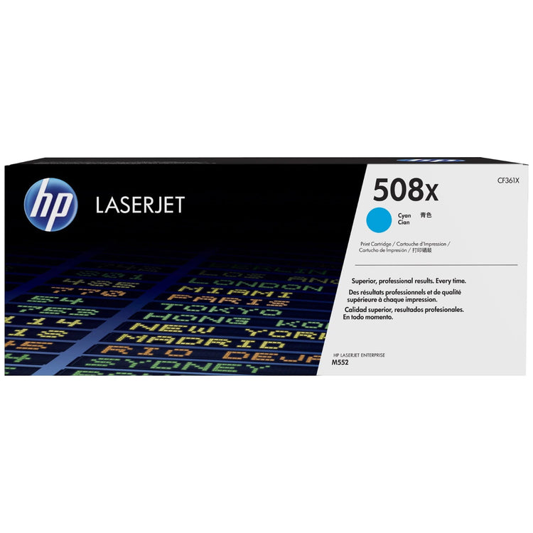 HP CF361X (508X) Cyan Original Toner Cartridge - Cartouches Certifiées