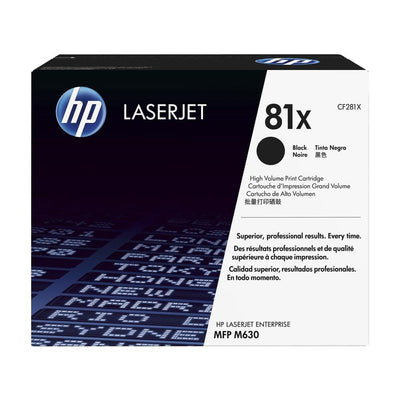HP CF281X (81X) Black Original Toner Cartridge - Cartouches Certifiées