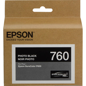 EPSON T760 (T760120) Black Original Inkjet Cartridge - Cartouches Certifiées