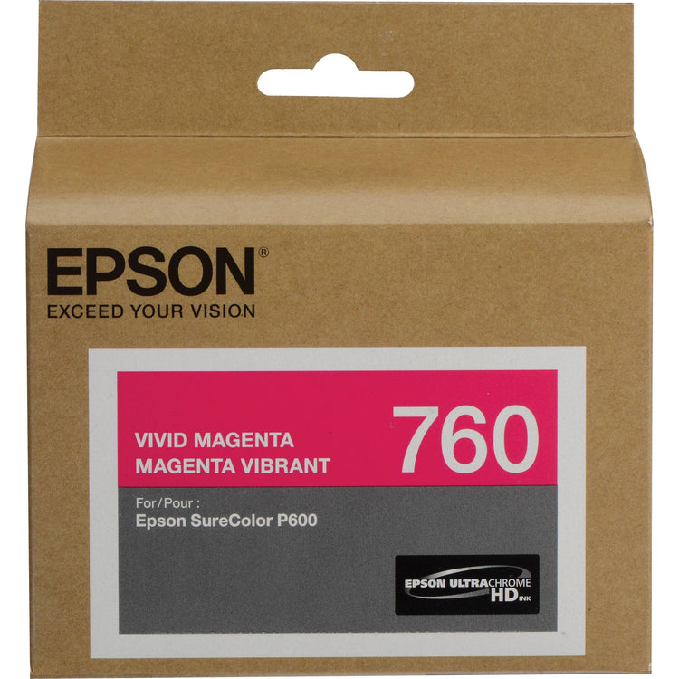 EPSON T760 (T760320) Magenta Original Inkjet Cartridge - Cartouches Certifiées