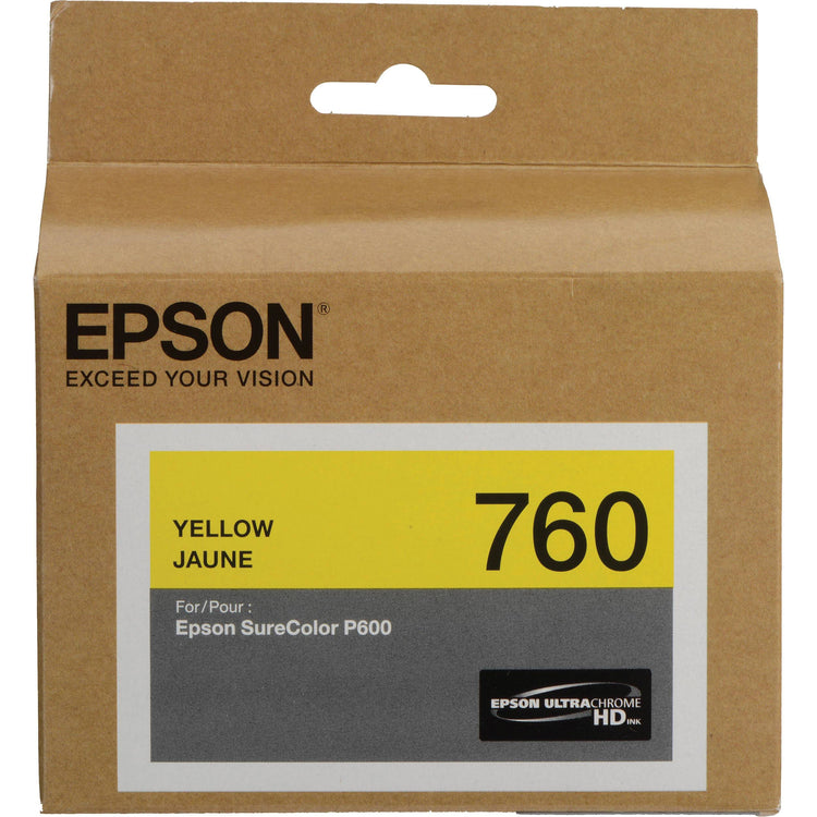 EPSON T760 (T760420) Yellow Original Inkjet Cartridge - Cartouches Certifiées