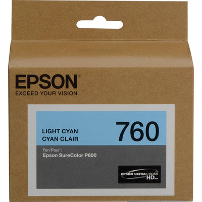 EPSON T760 (T760520) Light cyan Original Inkjet Cartridge - Cartouches Certifiées