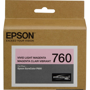 EPSON T760 (T760620) Light magenta Original Inkjet Cartridge - Cartouches Certifiées