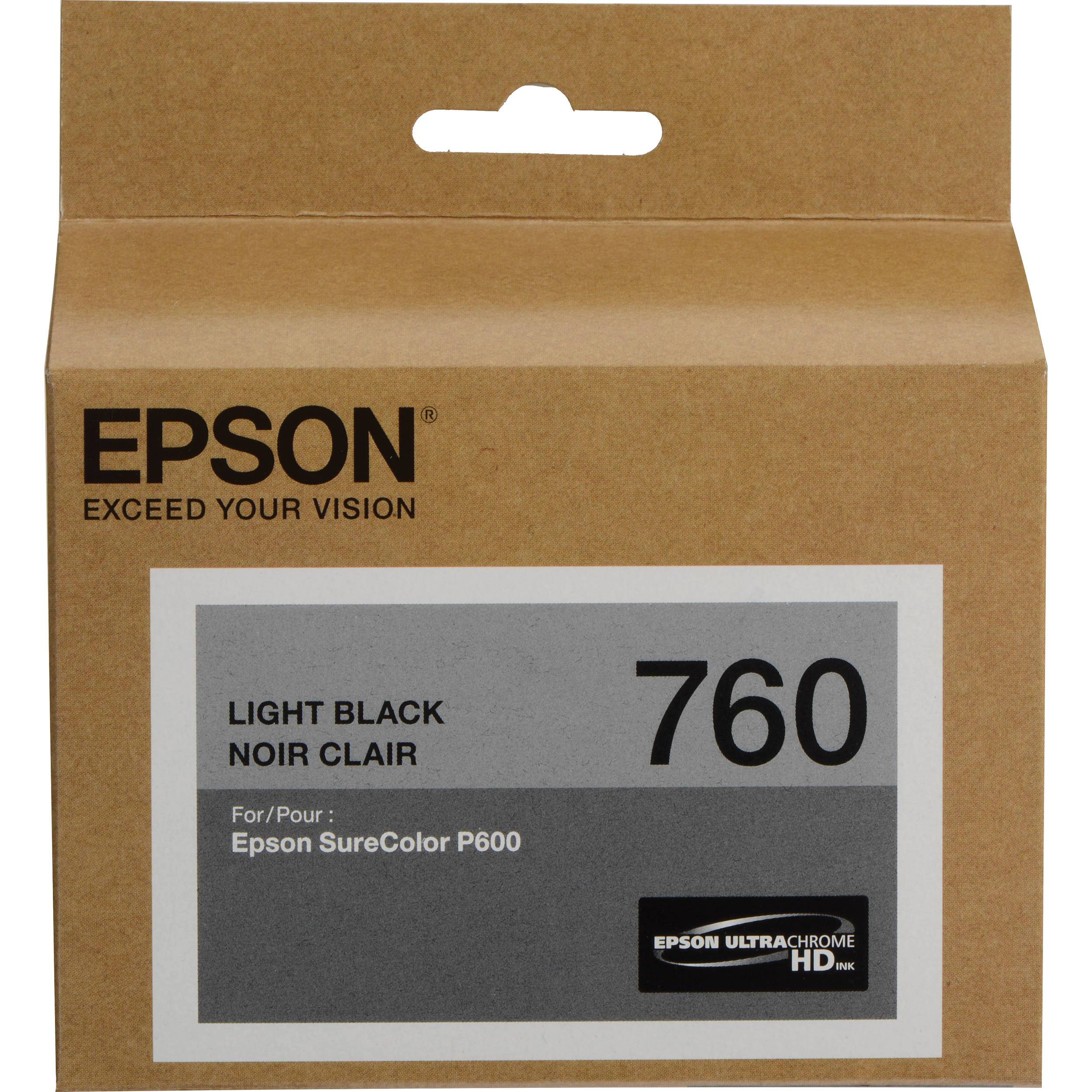 EPSON T760 (T760720) Light black Original Inkjet Cartridge - Cartouches Certifiées