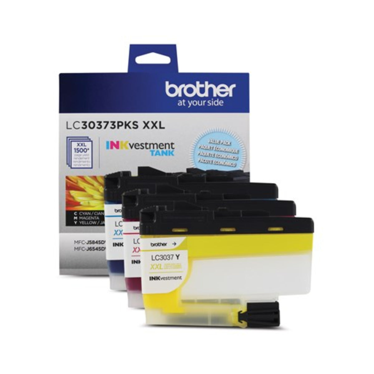 BROTHER LC30373PKS Color 3-Pack Original Inkjet Cartridge - Cartouches Certifiées