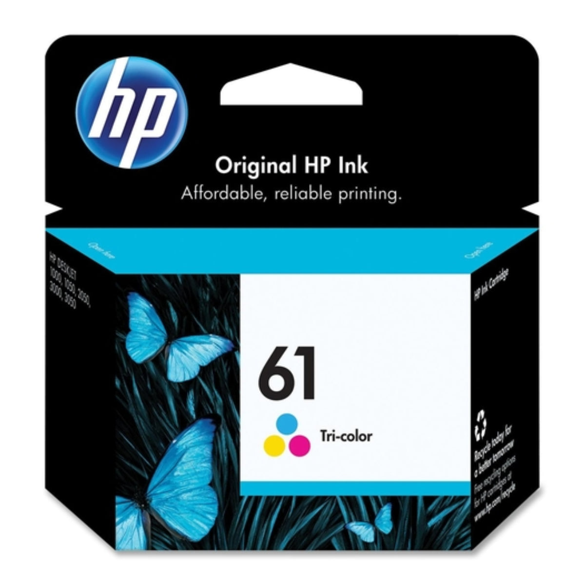 HP 61 (CH562WN) Color Original Inkjet Cartridge - Cartouches Certifiées