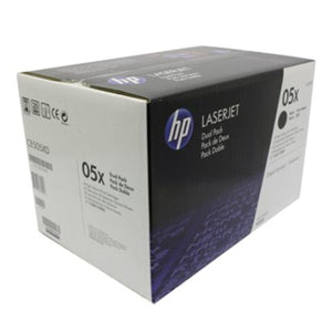 HP CE505XD (05X) 2 Pack Black Original Toner Cartridge - Cartouches Certifiées