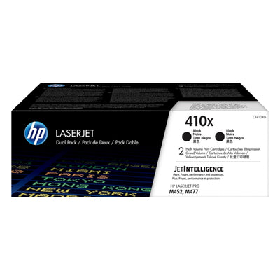 HP CF410XD (410X) 2 Pack Black Original Toner Cartridge - Cartouches Certifiées