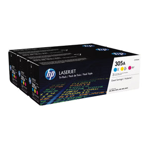 HP CF370AM (305A) 3 Pack Color Original Toner Cartridge - Cartouches Certifiées