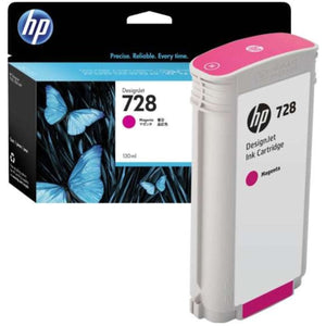 HP 728 - 130 ml (F9J66A) Magenta Original Inkjet Cartridge - Cartouches Certifiées