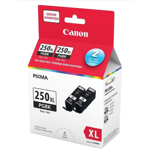 CANON PGI-250XL (6432B010) Black 2-Pack Original Inkjet Cartridge - Cartouches Certifiées