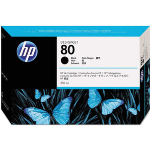 HP 80 - 350ml (C4871A) Black Original Inkjet Cartridge - Cartouches Certifiées