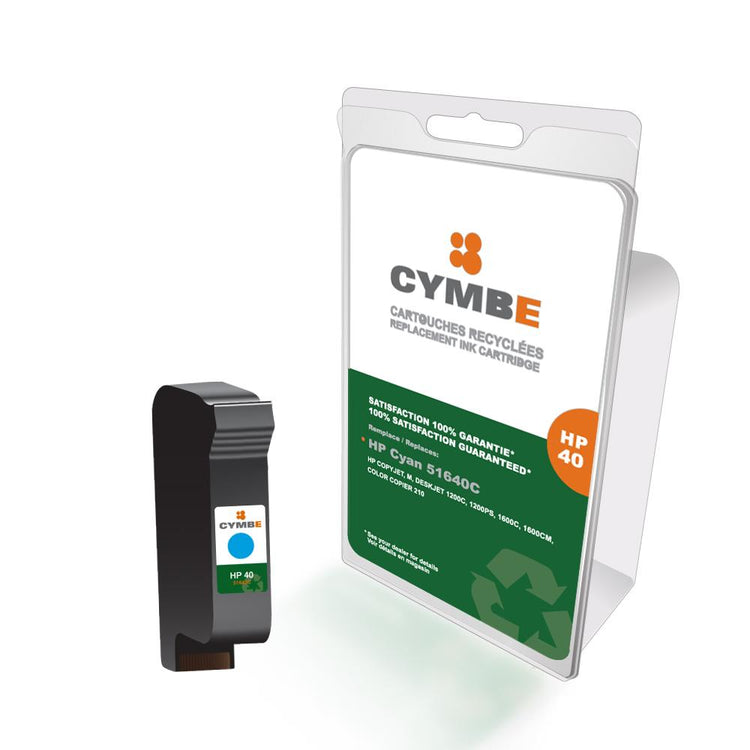 Refurbished HP 40 (51640A) Cyan Inkjet Cartridge - Cartouches Certifiées