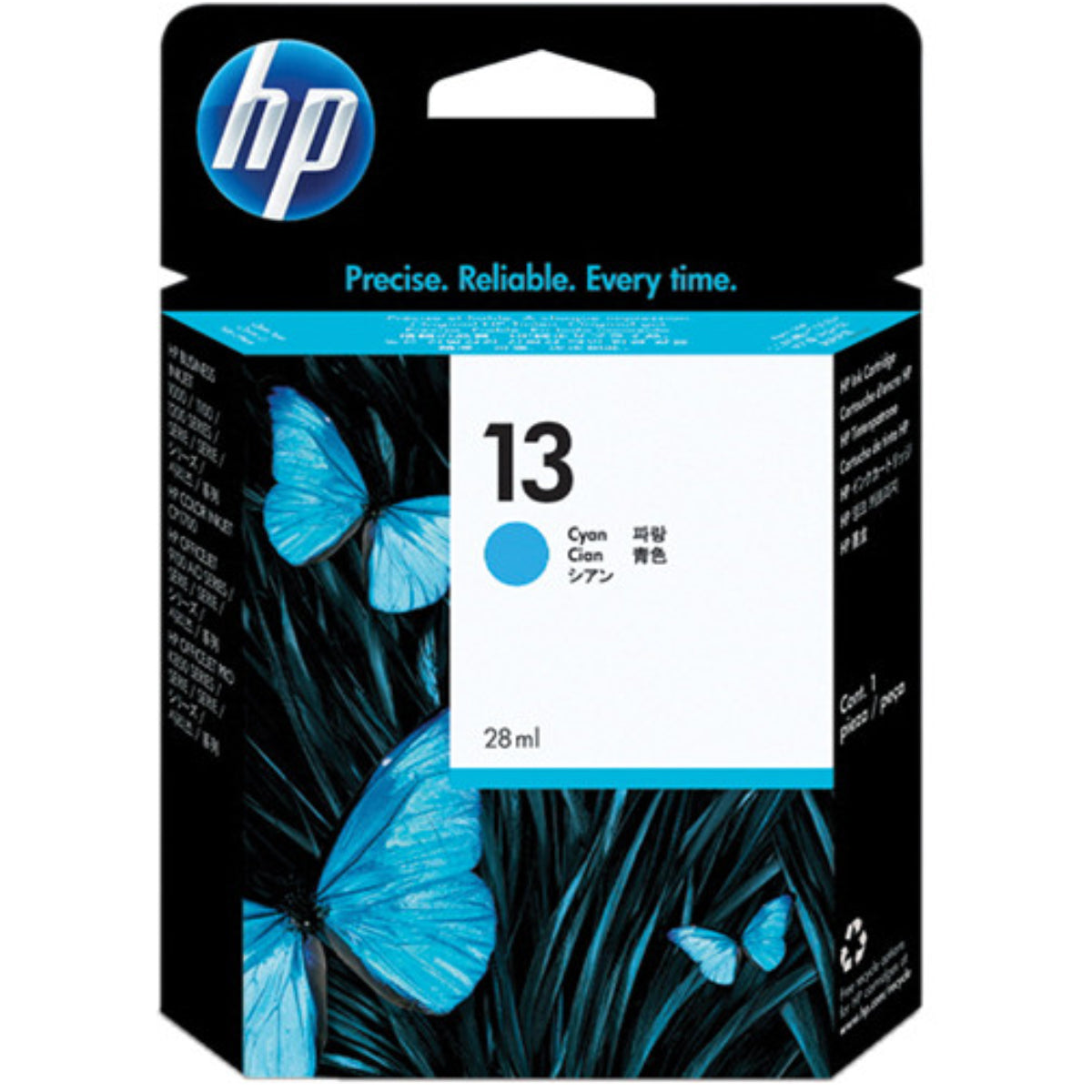 HP 13 (C4815A) Cyan Original Inkjet Cartridge - Cartouches Certifiées