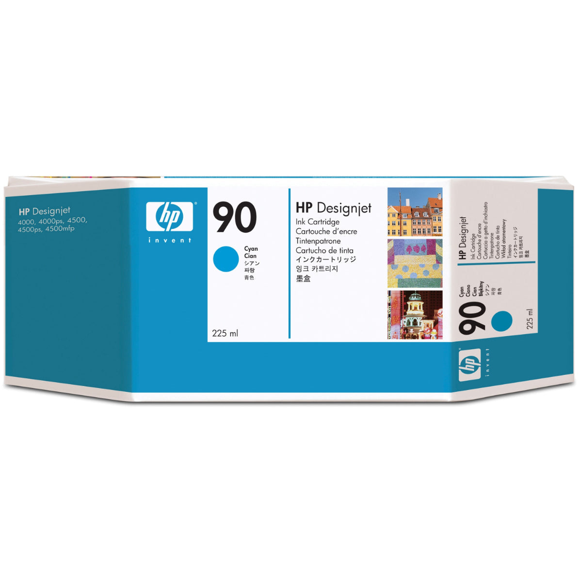 HP 90 - 225ml (C5060A) Cyan Original Inkjet Cartridge - Cartouches Certifiées