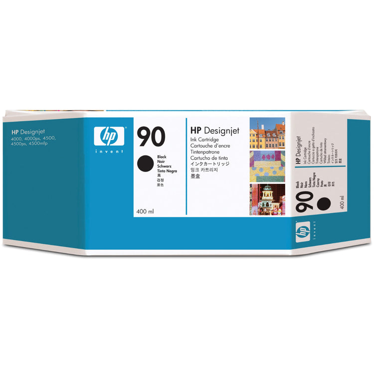 HP 90 - 400ml (C5058A) Black Original Inkjet Cartridge - Cartouches Certifiées