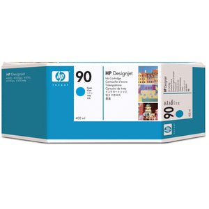 HP 90 - 400ml (C5061A) Cyan Original Inkjet Cartridge - Cartouches Certifiées