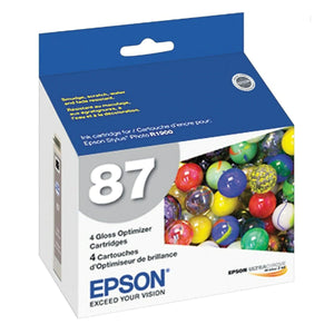 EPSON 87 (T087020) Gloss Optimizer Original Inkjet Cartridge - Cartouches Certifiées