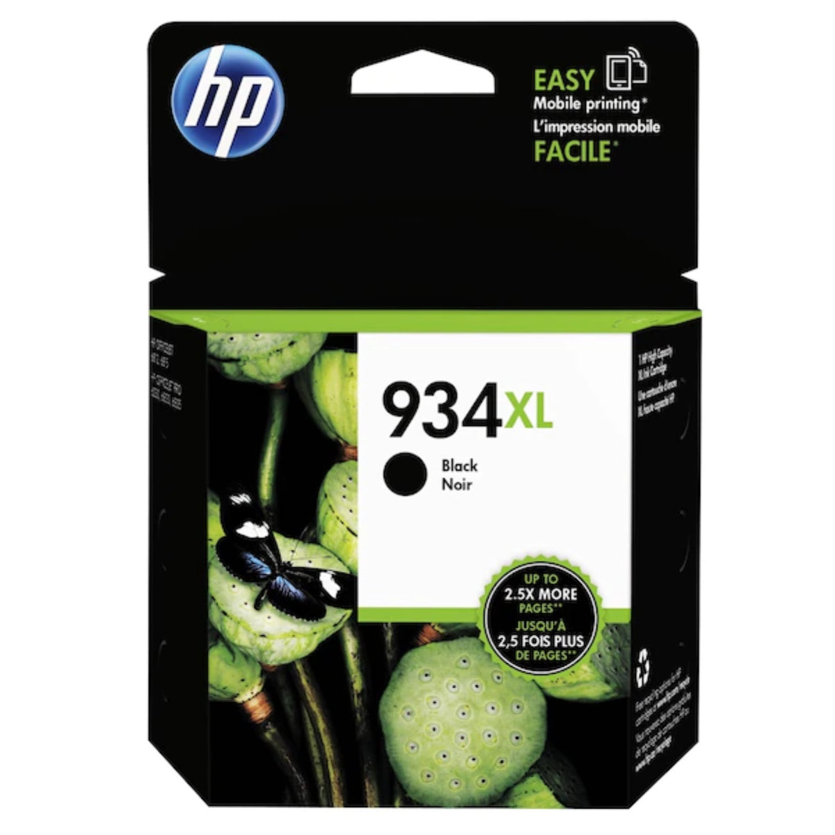 HP 934XL (C2P23AN) Black Original Inkjet Cartridge - Cartouches Certifiées
