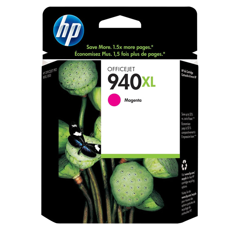 HP 940XL (C4908AN) Magenta Original Inkjet Cartridge - Cartouches Certifiées
