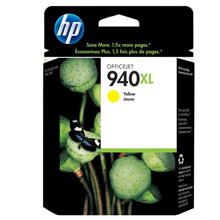 HP 940XL (C4909AN) Yellow Original Inkjet Cartridge - Cartouches Certifiées