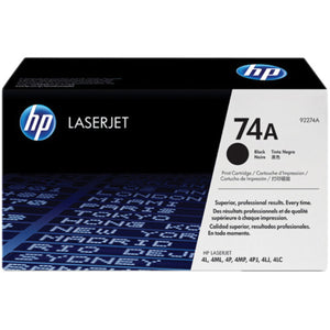 HP 92274A (74A) Black Original Toner Cartridge - Cartouches Certifiées
