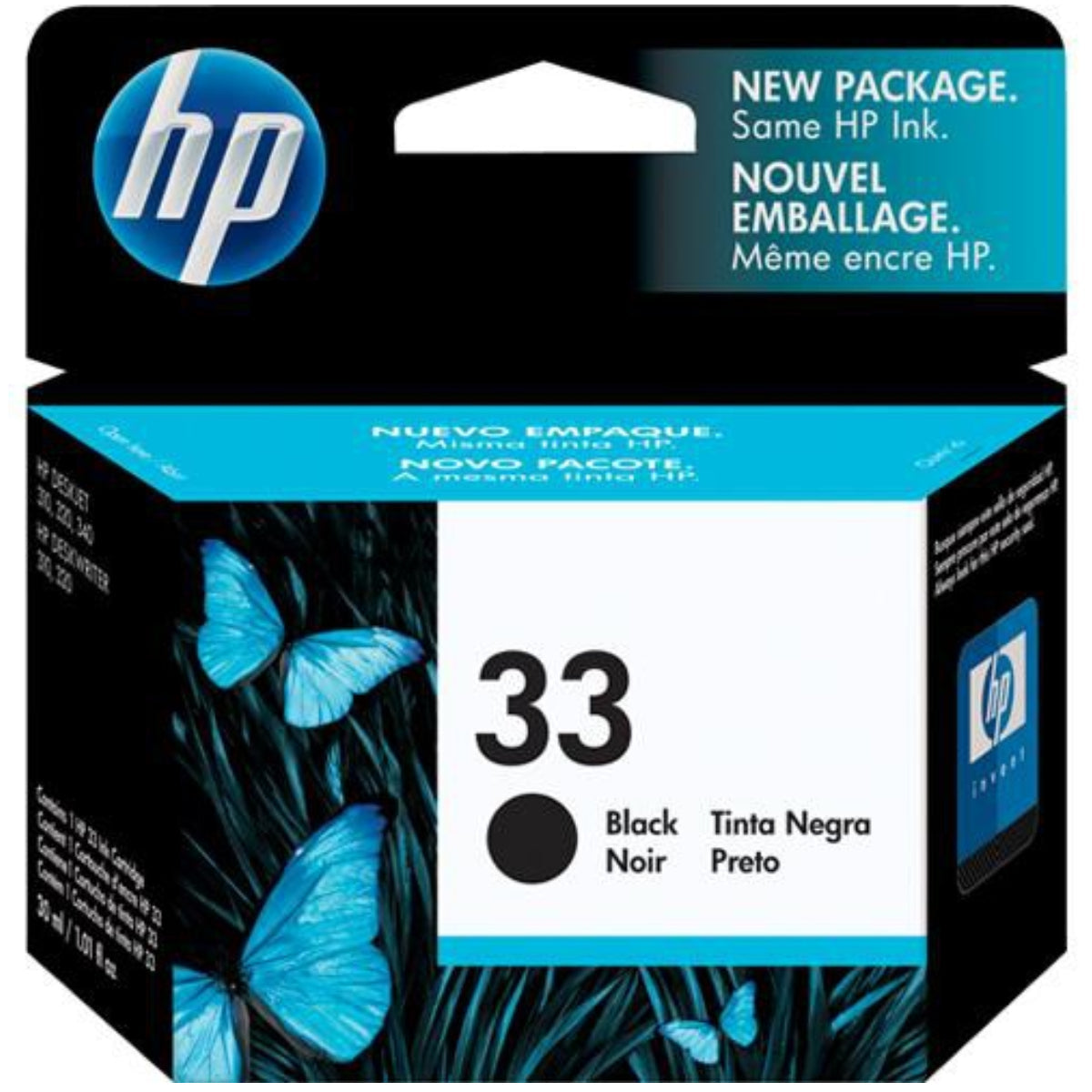 HP 33 (51633M) Black Original Inkjet Cartridge - Cartouches Certifiées