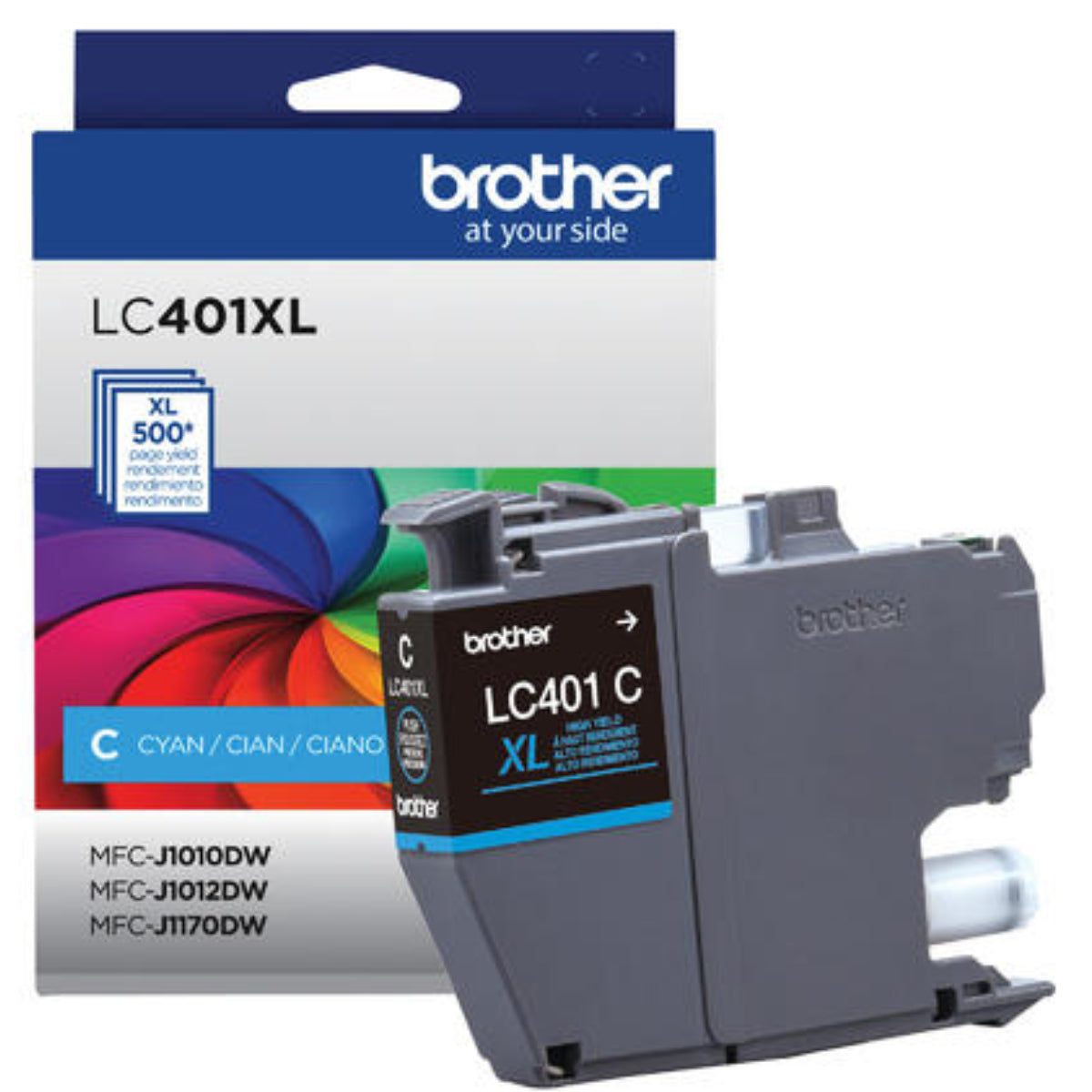 BROTHER LC401XLC Cyan Original Inkjet Cartridge - Cartouches Certifiées