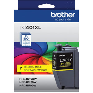 BROTHER LC401XLY Yellow Original Inkjet Cartridge - Cartouches Certifiées