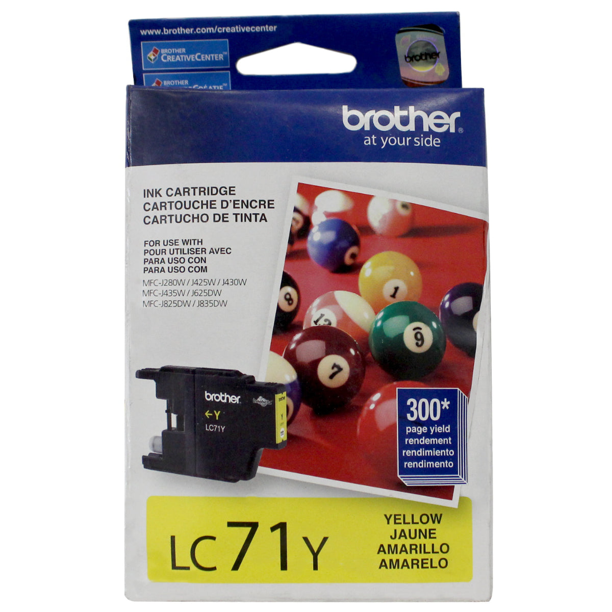 BROTHER LC71Y Yellow Original Inkjet Cartridge - Cartouches Certifiées
