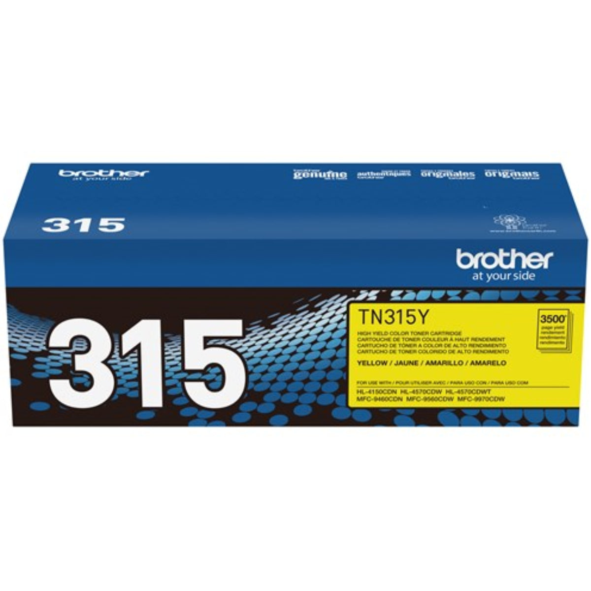 BROTHER TN-315Y Yellow Original Toner Cartridge - Cartouches Certifiées