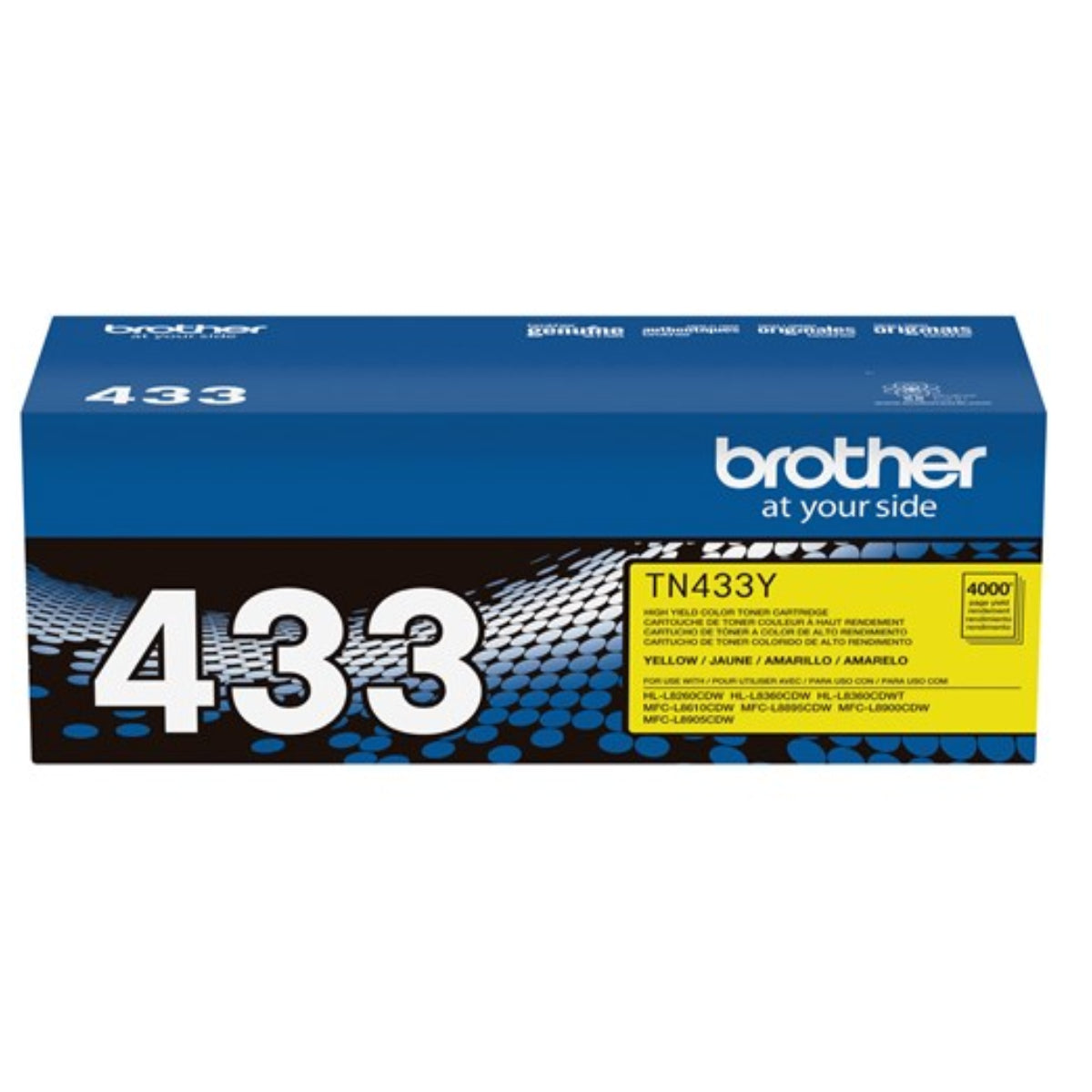BROTHER TN-433Y Yellow Original Toner Cartridge - Cartouches Certifiées