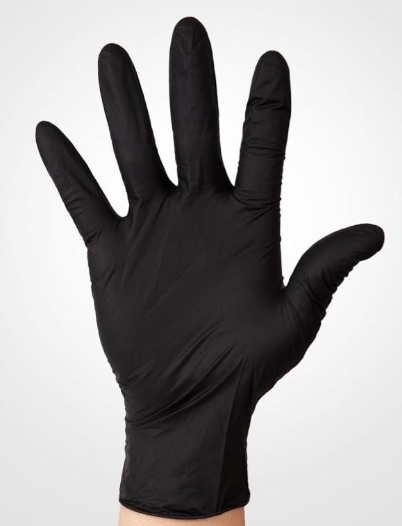 Aurelia Bold Nitrile Gloves 5Mil - Black - Case Of 10 Packs Of 100