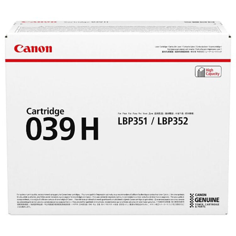 CANON 039H (0288C001) Black Original Toner Cartridge - Cartouches Certifiées