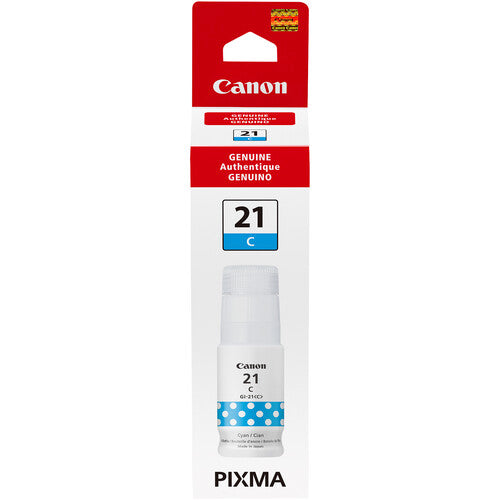 CANON GI-21 (4537C001) Cyan Original Inkjet Cartridge - Cartouches Certifiées