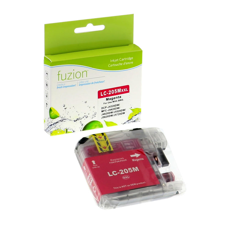 Compatible BROTHER LC205M Magenta Inkjet Cartridge Premium Quality - Cartouches Certifiées