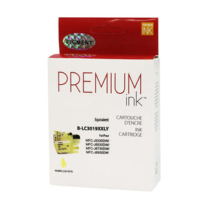 Compatible BROTHER LC3019Y Yellow Inkjet Cartridge Premium Quality - Cartouches Certifiées