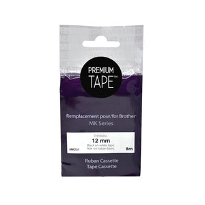 Compatible BROTHER MK231 Black Thermal ribbon Premium Quality  -  Cartouches Certifiées