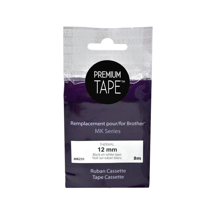Compatible BROTHER MK231 Black Thermal ribbon Premium Quality  -  Cartouches Certifiées
