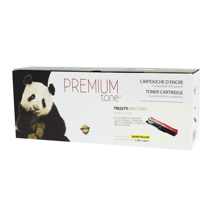 Compatible BROTHER TN-227Y Yellow Toner Cartridge Premium Quality - Cartouches Certifiées