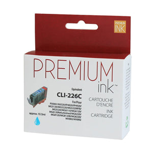 Compatible CANON CLI-226 (4547B001) Cyan Inkjet Cartridge Premium Quality - Cartouches Certifiées