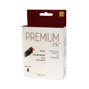 Compatible CANON CLI-271XL (0340C001) Gray Inkjet Cartridge Premium Quality - Cartouches Certifiées