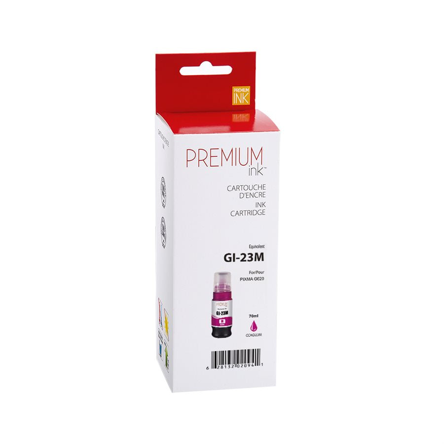 Compatible CANON GI-23 - 57ml (4678C001) Magenta Inkjet Cartridge Premium Quality - Cartouches Certifiées