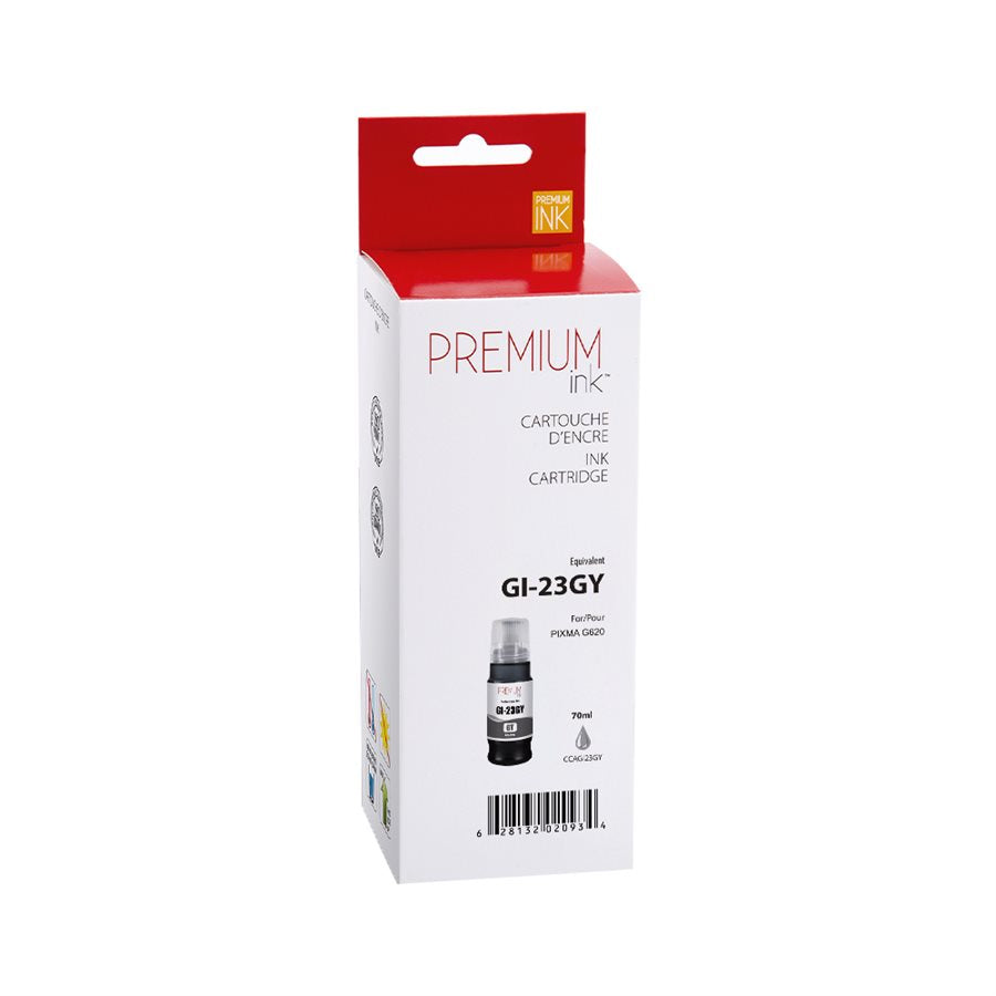 Compatible CANON GI-23 - 57ml (4705C001) Gray Inkjet Cartridge Premium Quality - Cartouches Certifiées