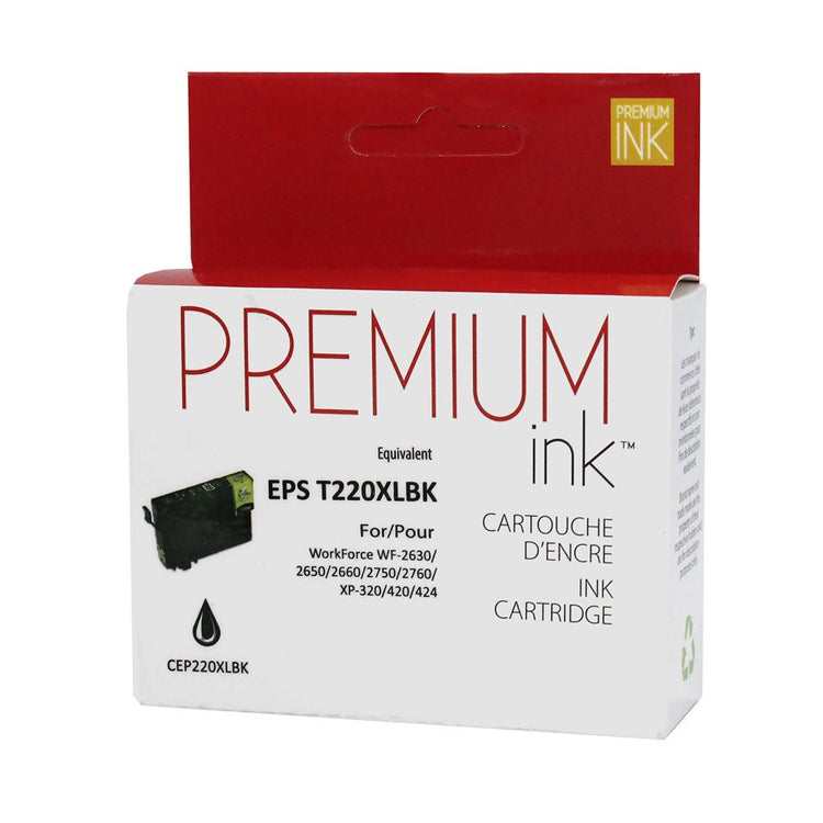 Compatible EPSON T220XL (T220XL120-S) Black Inkjet Cartridge Premium Quality - Cartouches Certifiées